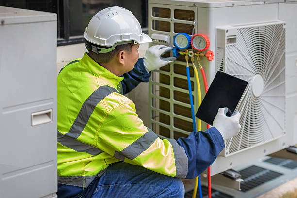 Professional Hvac technician working in Henderson, NC